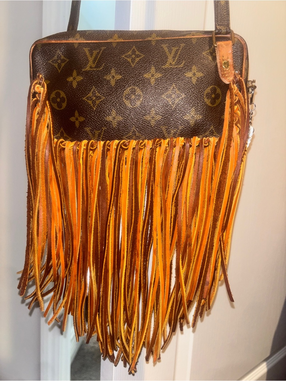 Vintage Boho Fringe Crossbody Bag